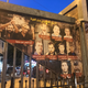 A banner featuring Palestinian activists in Bethlehem.